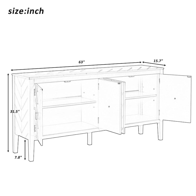 Credenza per ingresso e studio