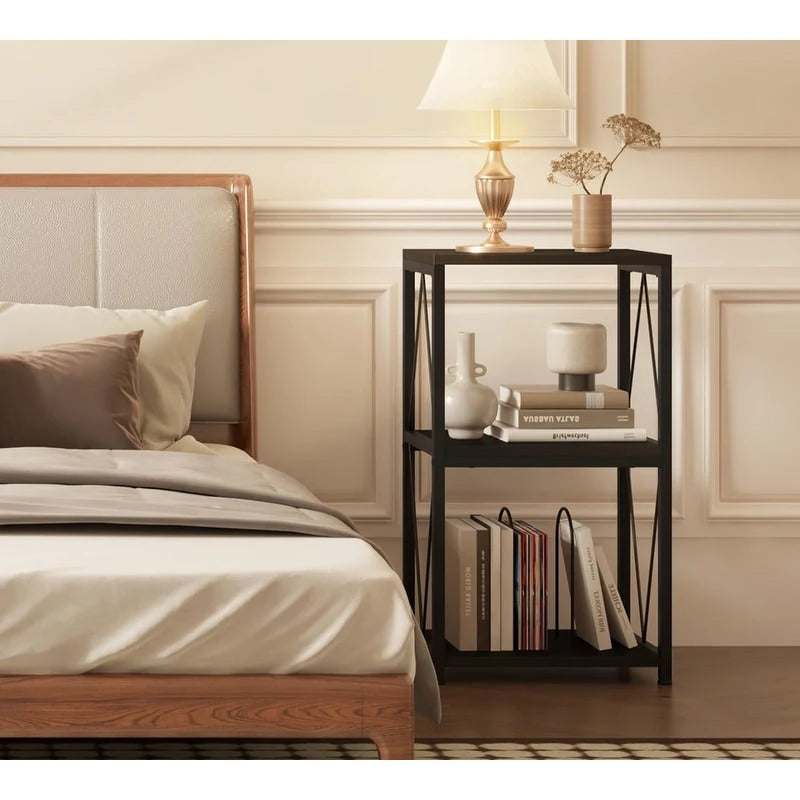 3 szintes lemezjátszó állvány vinil lemez tárolóval - 11.85D x 15.94W x 30.91H