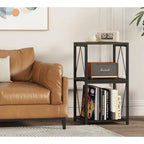 3 szintes lemezjátszó állvány vinil lemez tárolóval - 11.85D x 15.94W x 30.91H