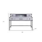 Beş Çekmeceli 54 Gri Ahşap Yazı Masası