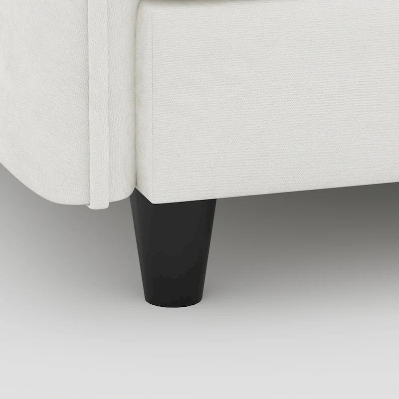 74 Zoll Mid-Century Modern Sofa für zwei Personen mit Seitentasche  