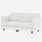 74 Zoll Mid-Century Modern Sofa für zwei Personen mit Seitentasche  