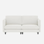74 Zoll Mid-Century Modern Sofa für zwei Personen mit Seitentasche  