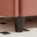 74 Zoll Mid-Century Modern Sofa für zwei Personen mit Seitentasche  