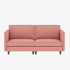 74 Zoll Mid-Century Modern Sofa für zwei Personen mit Seitentasche  