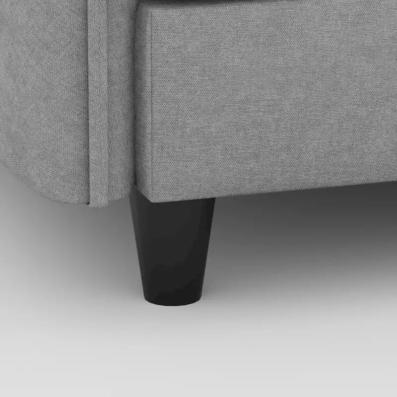74 Zoll Mid-Century Modern Sofa für zwei Personen mit Seitentasche  