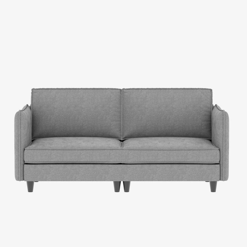 74 Zoll Mid-Century Modern Sofa für zwei Personen mit Seitentasche  