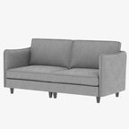 74 Zoll Mid-Century Modern Sofa für zwei Personen mit Seitentasche  