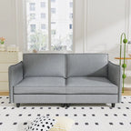 74 Zoll Mid-Century Modern Sofa für zwei Personen mit Seitentasche  