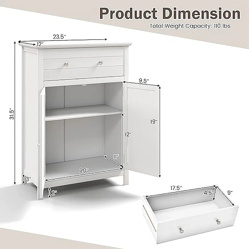 Gabinete de almacenamiento para baño