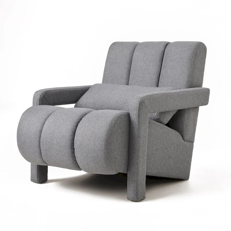 Dark Grey Modern 27.5 Upholstered Accent Chair