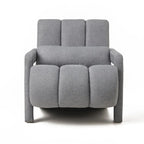 Poltrona moderna imbottita grigio scuro 27,5