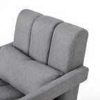 Poltrona moderna imbottita grigio scuro 27,5