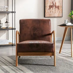 25 Zoll Mid-Century Modern Sessel mit offenem Rahmen und Armlehnen