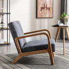 25 Zoll Mid-Century Modern Sessel mit offenem Rahmen und Armlehnen