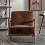 25 Zoll Mid-Century Modern Sessel mit offenem Rahmen und Armlehnen