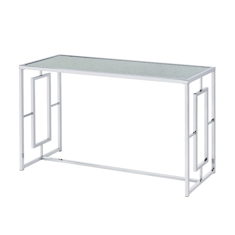 48 Zoll Sofa-Tisch mit geripptem Glas  