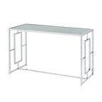 48 Zoll Sofa-Tisch mit geripptem Glas  