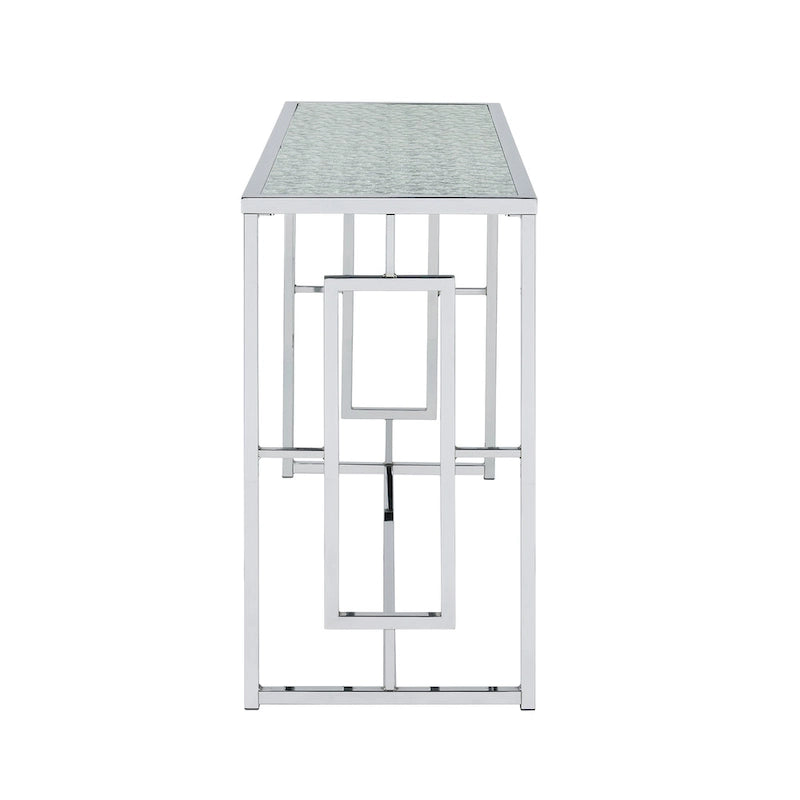 48 Zoll Sofa-Tisch mit geripptem Glas  