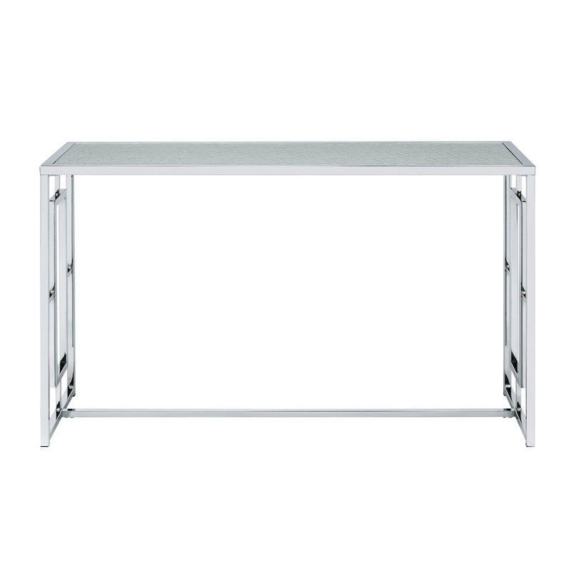 48 Zoll Sofa-Tisch mit geripptem Glas  