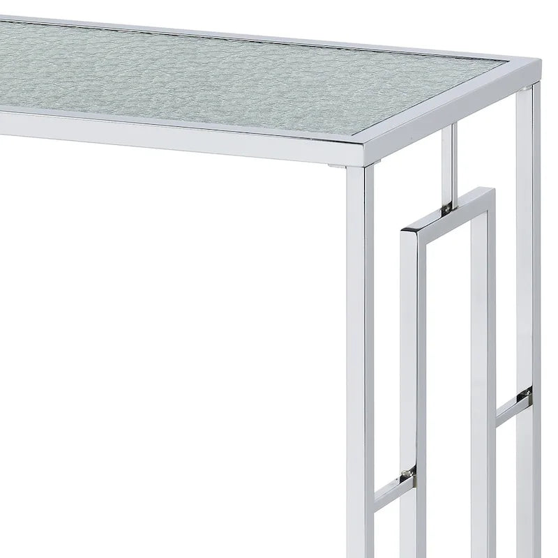 48 Zoll Sofa-Tisch mit geripptem Glas  