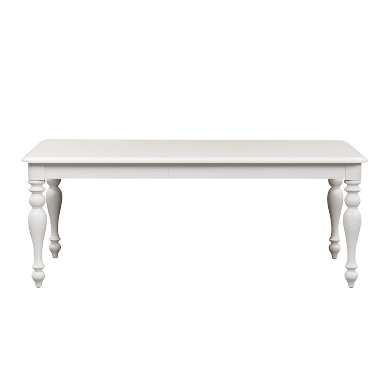 Mesa de comedor rectangular color blanco ostra  