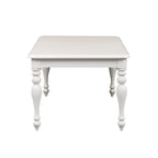 Mesa de comedor rectangular color blanco ostra  