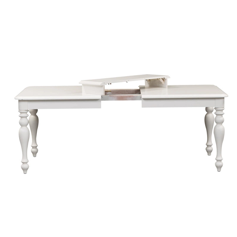 Mesa de comedor rectangular color blanco ostra  