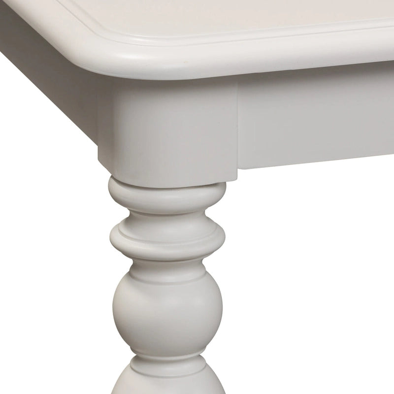 Mesa de comedor rectangular color blanco ostra  