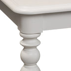 Mesa de comedor rectangular color blanco ostra  