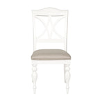 Mesa de comedor rectangular color blanco ostra  