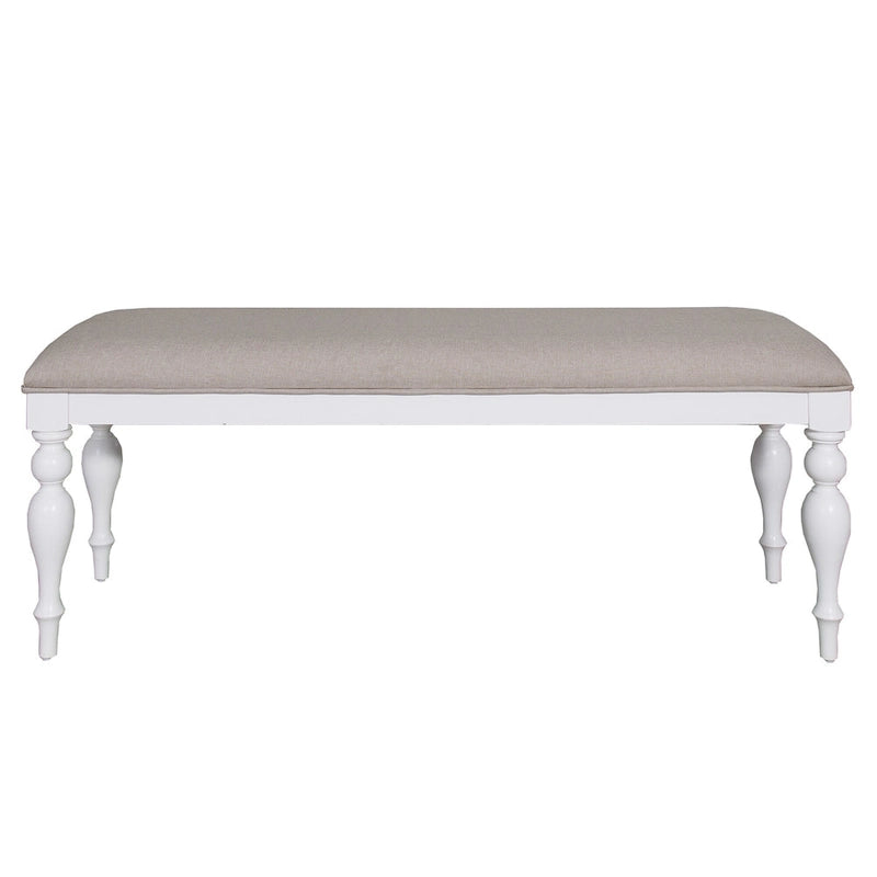 Mesa de comedor rectangular color blanco ostra  