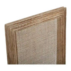 Leinen- und Rattan-Eichen-Esstischstuhl, neutral (2er-Set)  