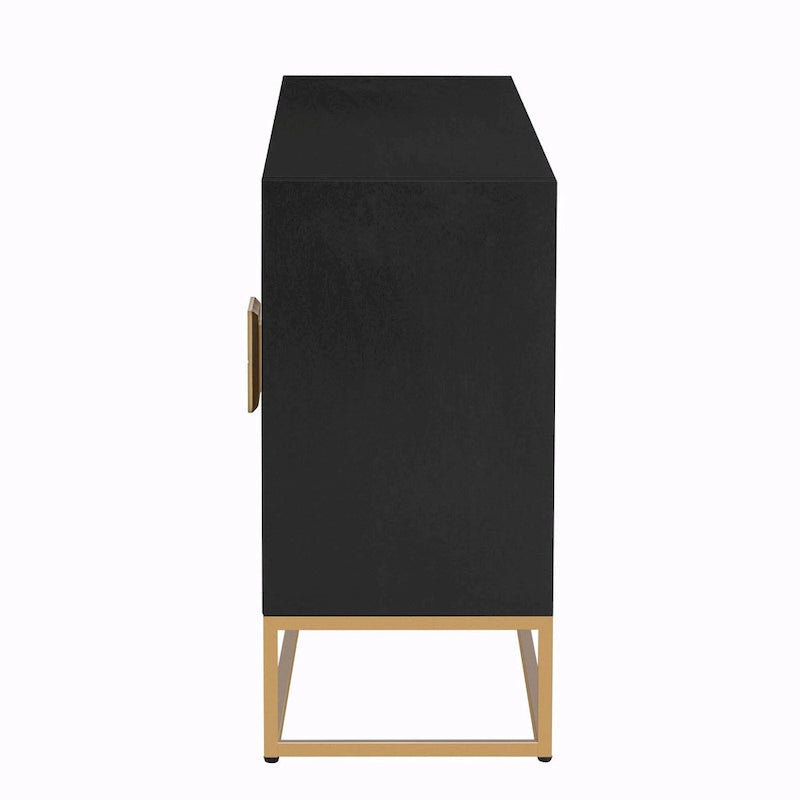 Luxe kast met unieke steunpoten en verstelbare planken