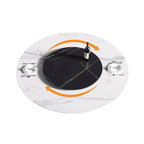 59 inch ronde sintersteen eettafel met draaischijf