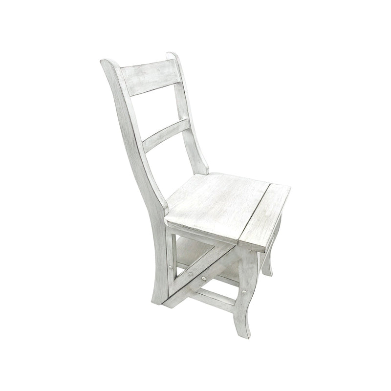 Folding Library Chair - Antique White