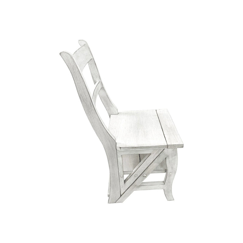 Folding Library Chair - Antique White