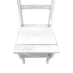 Folding Library Chair - Antique White