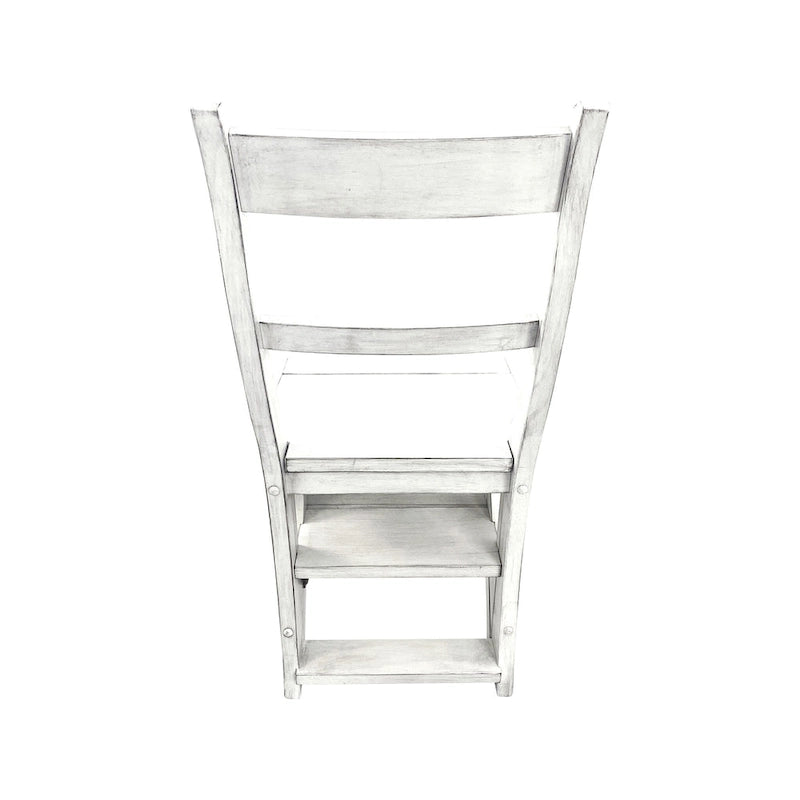 Folding Library Chair - Antique White