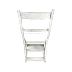 Folding Library Chair - Antique White