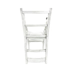 Folding Library Chair - Antique White