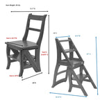 Folding Library Chair - Antique White