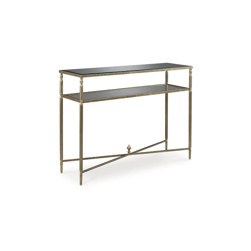 Mesa de sofá en oro envejecido