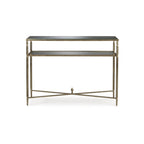 Mesa de sofá en oro envejecido
