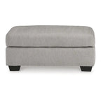 Otoman tapizado gris  
