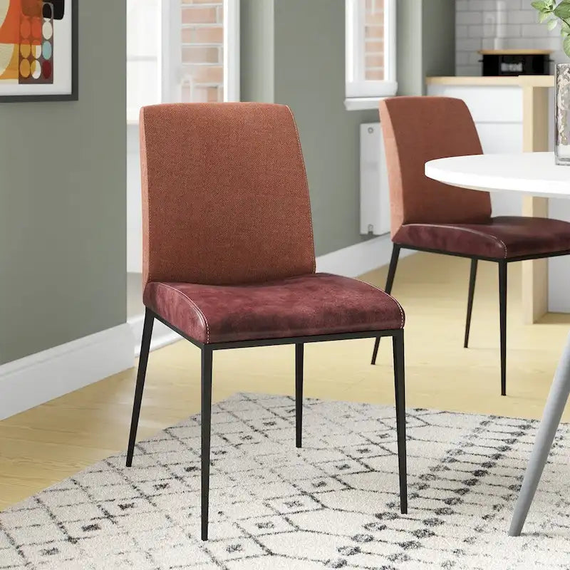 Brown and Rust Stainless Steel Chairs