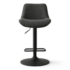 Höhenverstellbarer Drehbarer Barhocker mit Vinylsitz (2er-Pack)  